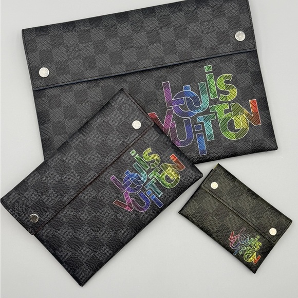 Louis Vuitton Handbags - Louis Vuitton Limited Ed Graphite Alpha pouch set of 3